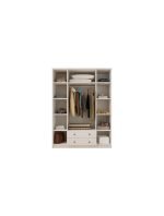 Beyza Country 4 Kapak 2 Çekmece Yüklüklü Gardırop - Görsel 4