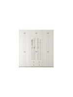 Beyza Country 6 Kapak 2 Çekmece Yüklüklü Mega Gardırop - Görsel 2