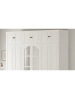 Beyza Country 6 Kapak 2 Çekmece Yüklüklü Mega Gardırop - Görsel 8