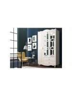 Cansu Country 3 Kapaklı 2 Çekmeceli Gardırop - Görsel 3