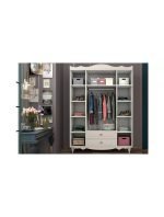 Cansu Country 4 Kapaklı 2 Çekmeceli Gardırop - Görsel 2