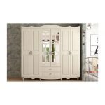 Cansu Country 6 Kapaklı 2 Çekmeceli Gardırop