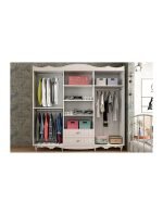 Cansu Country 6 Kapaklı 2 Çekmeceli Gardırop - Görsel 2