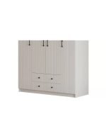 İrem Country 4 Kapak 2 Çekmeceli Mega Gardırop - Görsel 5