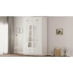 İzel Country 4 Kapak 2 Çekmece Yüklüklü Gardırop