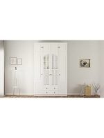 İzel Country 4 Kapak 2 Çekmece Yüklüklü Gardırop - Görsel 3