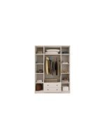 İzel Country 4 Kapak 2 Çekmece Yüklüklü Gardırop - Görsel 5