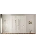 İzel Country 6 Kapak 2 Çekmece Yüklüklü Gardırop