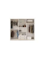 İzel Country 6 Kapak 2 Çekmece Yüklüklü Mega Gardırop - Görsel 6