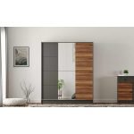 Paris Sürgülü Aynalı Gardırop