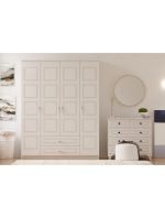 Asil 4 Kapak 2 Çekmeceli Gardırop