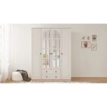 Ayser Country 4 Kapaklı 2 Çekmeceli Gardırop