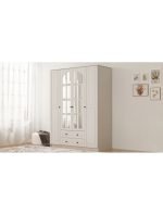 Ayser Country 4 Kapaklı 2 Çekmeceli Gardırop - Görsel 3