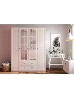 Beyza Country Serisi 4 Kapak 2 Çekmeceli Gardırop