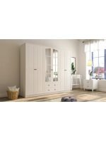 Beyza Country Serisi 6 Kapak 2 Çekmece Gardırop - Görsel 3