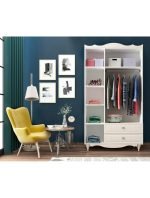 Cansu Country 3 Kapaklı 2 Çekmeceli Gardırop - Görsel 2