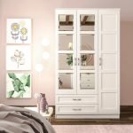 Cemre Country Camlı 3 Kapak 2 Çekmece Gardırop