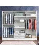 Cemre Country Camlı 6 Kapak 2 Çekmece Gardırop - Görsel 2