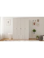 Diva 4 Kapak 2 Çekmeceli Gardırop