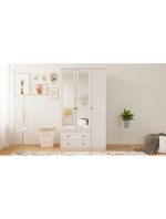 Diva Country 3 Kapak 2 Çekmeceli Aynalı Gardırop