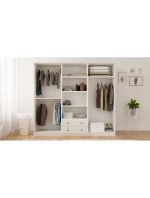 Diva Country 6 Kapak 2 Çekmeceli Aynalı Gardırop - Görsel 2