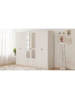 Diva Country 6 Kapak 2 Çekmeceli Aynalı Gardırop - Görsel 3