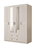 Estelya Country 4 Kapak 2 Çekmeceli Mega Gardırop - Görsel 3