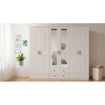 Estelya Country 6 Kapak 2 Çekmeceli Mega Gardırop