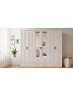 Estelya Country 6 Kapak 2 Çekmeceli Mega Gardırop