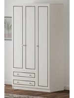 Grey Country 3 Kapak 2 Çekmeceli Gardırop - Görsel 4