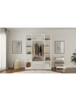 Grey Country 4 Kapak 2 Çekmeceli Gardırop - Görsel 2