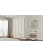 Grey Country 4 Kapak 2 Çekmeceli Gardırop - Görsel 3