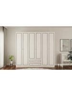 Grey Country 6 Kapak 2 Çekmeceli Gardırop