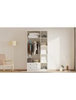 İrem Country 3 Kapak 2 Çekmeceli Gardırop - Görsel 2