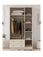 Irmak 3 Kapak 2 Çekmeceli Gardırop - Görsel 3