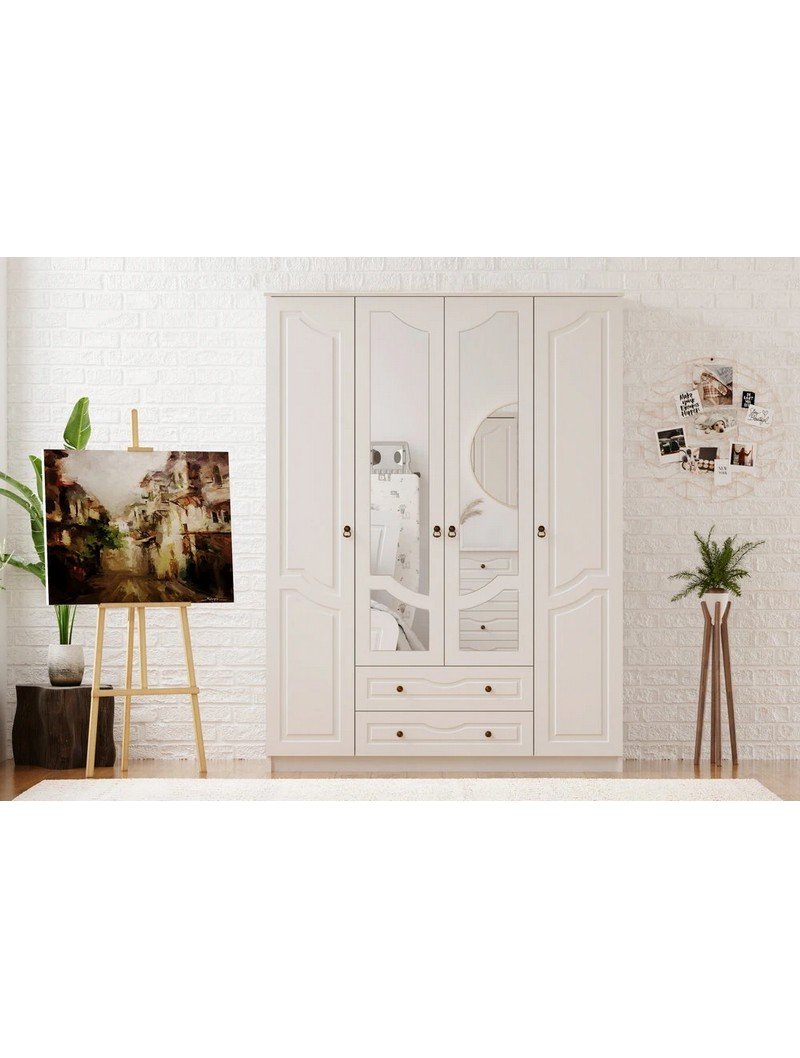 irmak-4-kapak-2-cekmeceli-gardirop-resim-261.jpg Irmak 4 Kapak 2 Çekmeceli Gardırop - Görsel 1