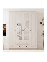 Irmak 4 Kapak 2 Çekmeceli Gardırop - Görsel 2