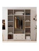 Irmak 4 Kapak 2 Çekmeceli Gardırop - Görsel 3