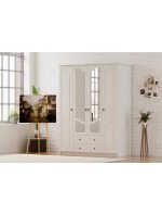 Irmak 4 Kapak 2 Çekmeceli Gardırop - Görsel 4