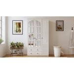 İzel 3 Kapak 2 Çekmeceli Gardırop