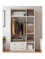 İzel 3 Kapak 2 Çekmeceli Gardırop - Görsel 3