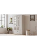 İzel 3 Kapak 2 Çekmeceli Gardırop - Görsel 4