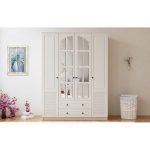 İzel 4 Kapak 2 Çekmeceli Gardırop