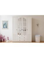 İzel 4 Kapak 2 Çekmeceli Gardırop