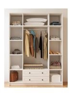 İzel 4 Kapak 2 Çekmeceli Gardırop - Görsel 3