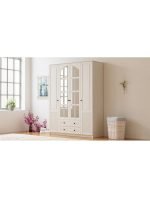 İzel 4 Kapak 2 Çekmeceli Gardırop - Görsel 4