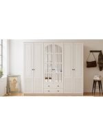 İzel 6 Kapak 2 Çekmeceli Gardırop