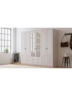 İzel 6 Kapak 2 Çekmeceli Gardırop - Görsel 3