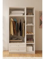 Kardelen 3 Kapak 2 Çekmeceli Mega Gardırop - Görsel 3