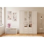 Kardelen 4 Kapak 2 Çekmeceli Gardırop